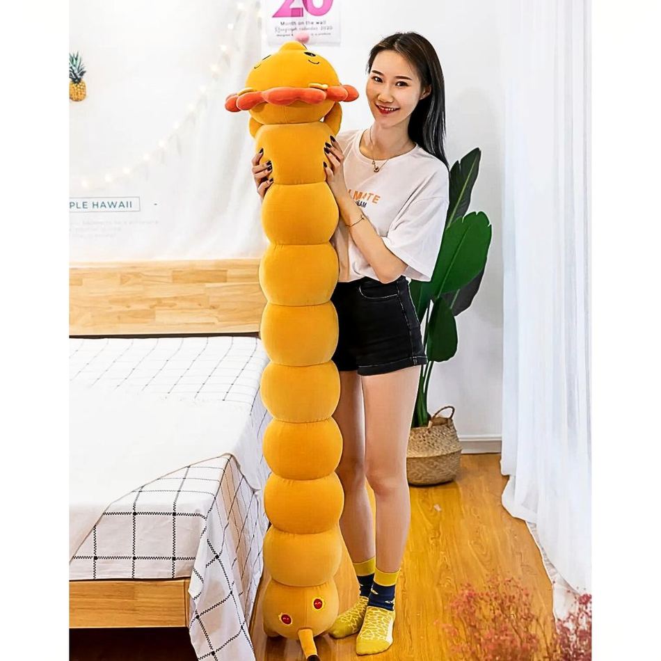 Peluche géante lion doux câlin enfant safari chambre 140cm La compagnie de la peluche