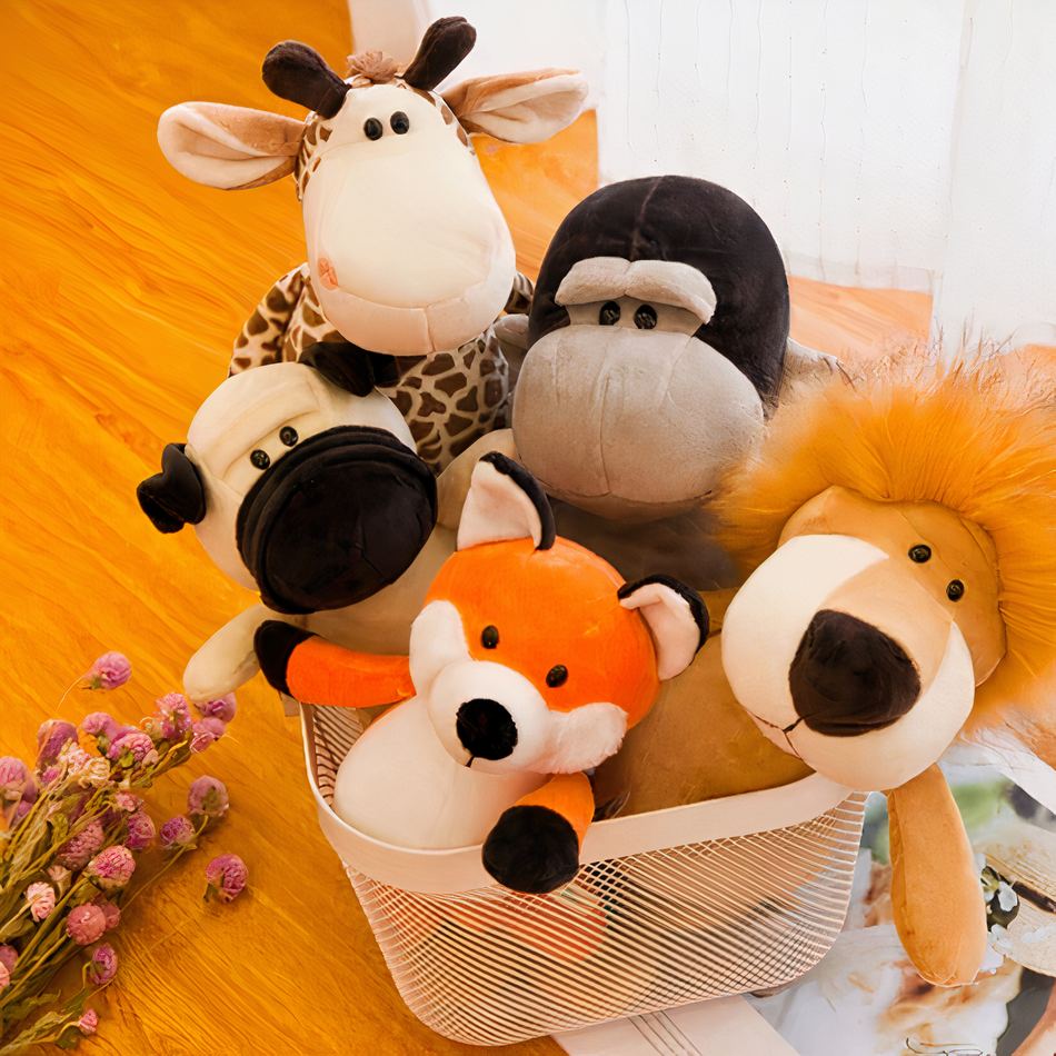 Peluche girafe douce jungle enfant câlin réaliste La compagnie de la peluche