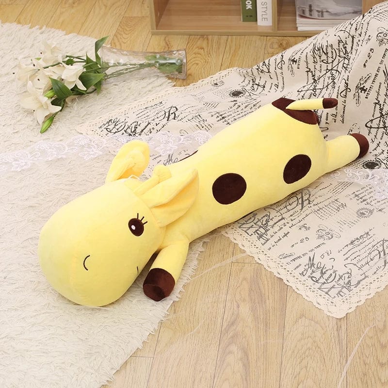 Peluche girafe géante jaune 35cm