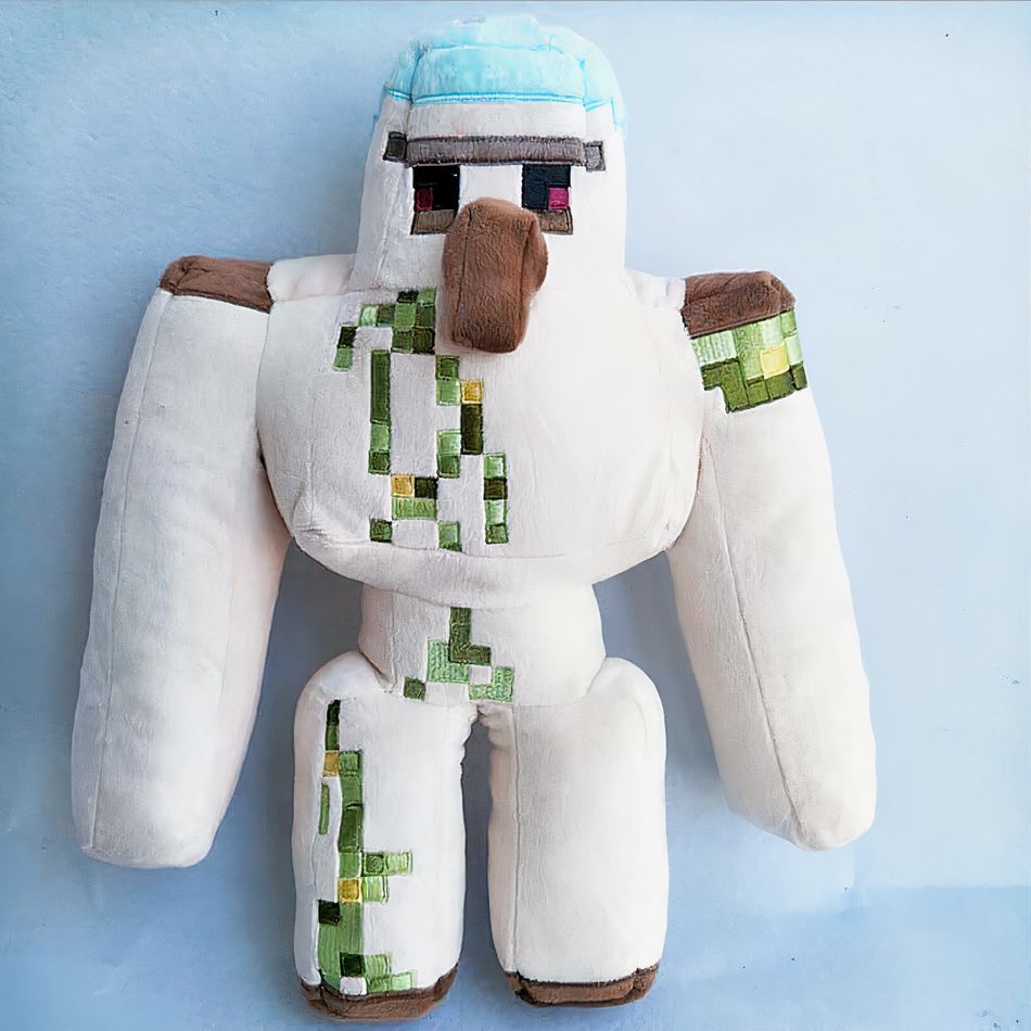 Peluche Golem Minecraft doux câlin enfant aventure La compagnie de la peluche