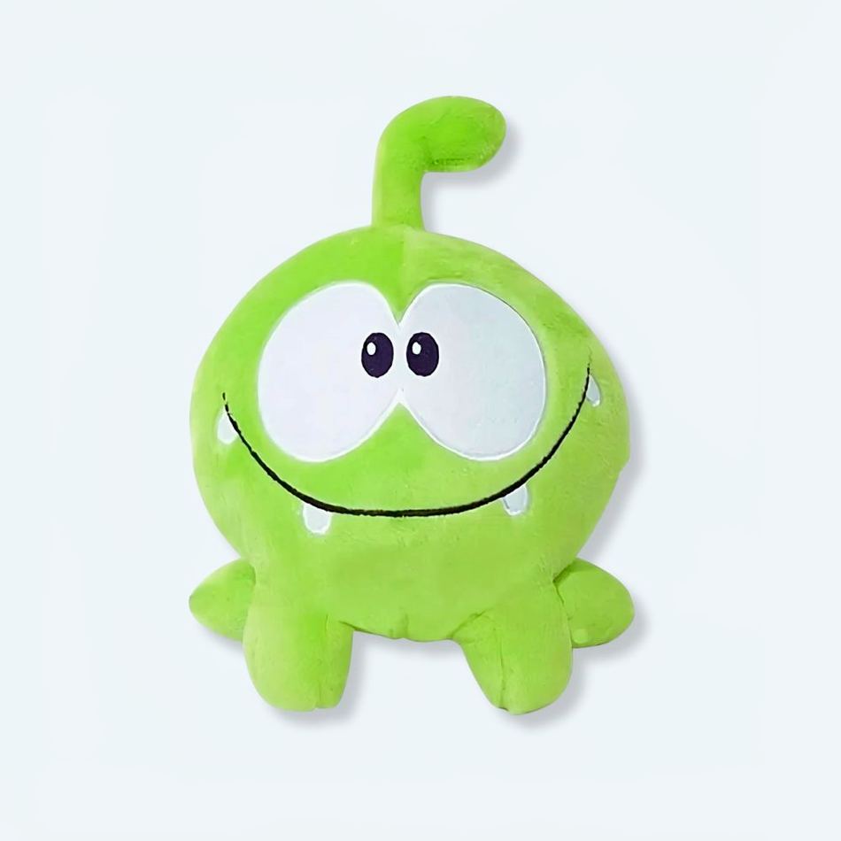 Peluche grenouille Om Nom verte douce enfant câlin La compagnie de la peluche