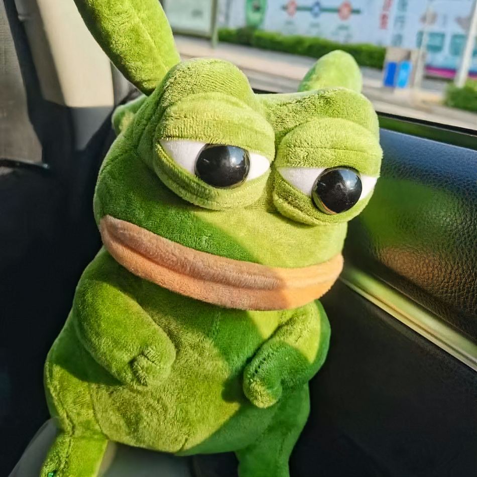 Peluche grenouille Pikachu douce verte enfant amusant La compagnie de la peluche