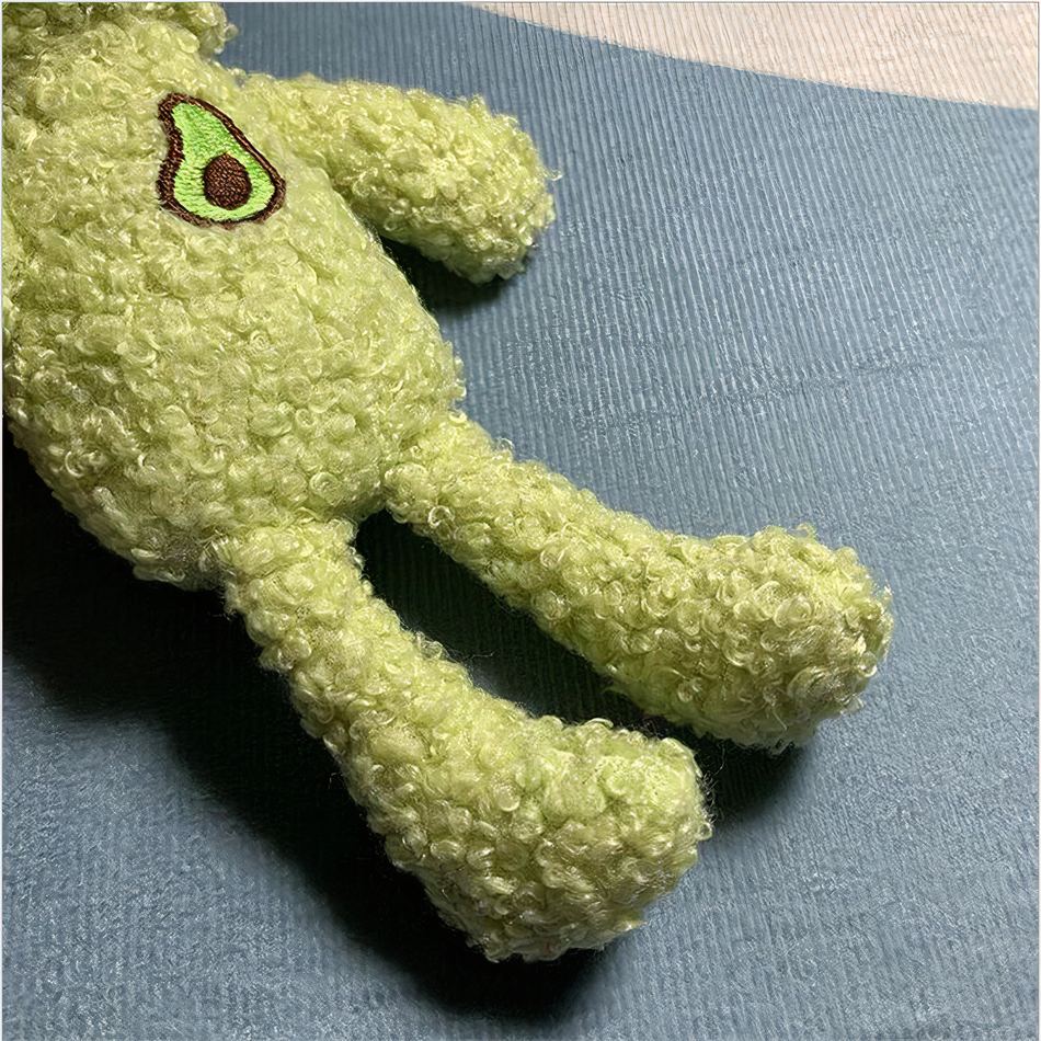 Peluche grenouille verte avocat douce et câline enfant La compagnie de la peluche