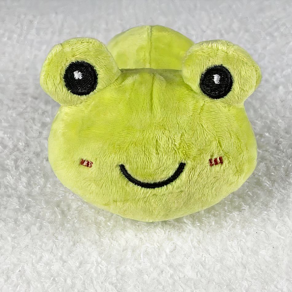 Peluche grenouille verte douce enfant câline et ludique La compagnie de la peluche