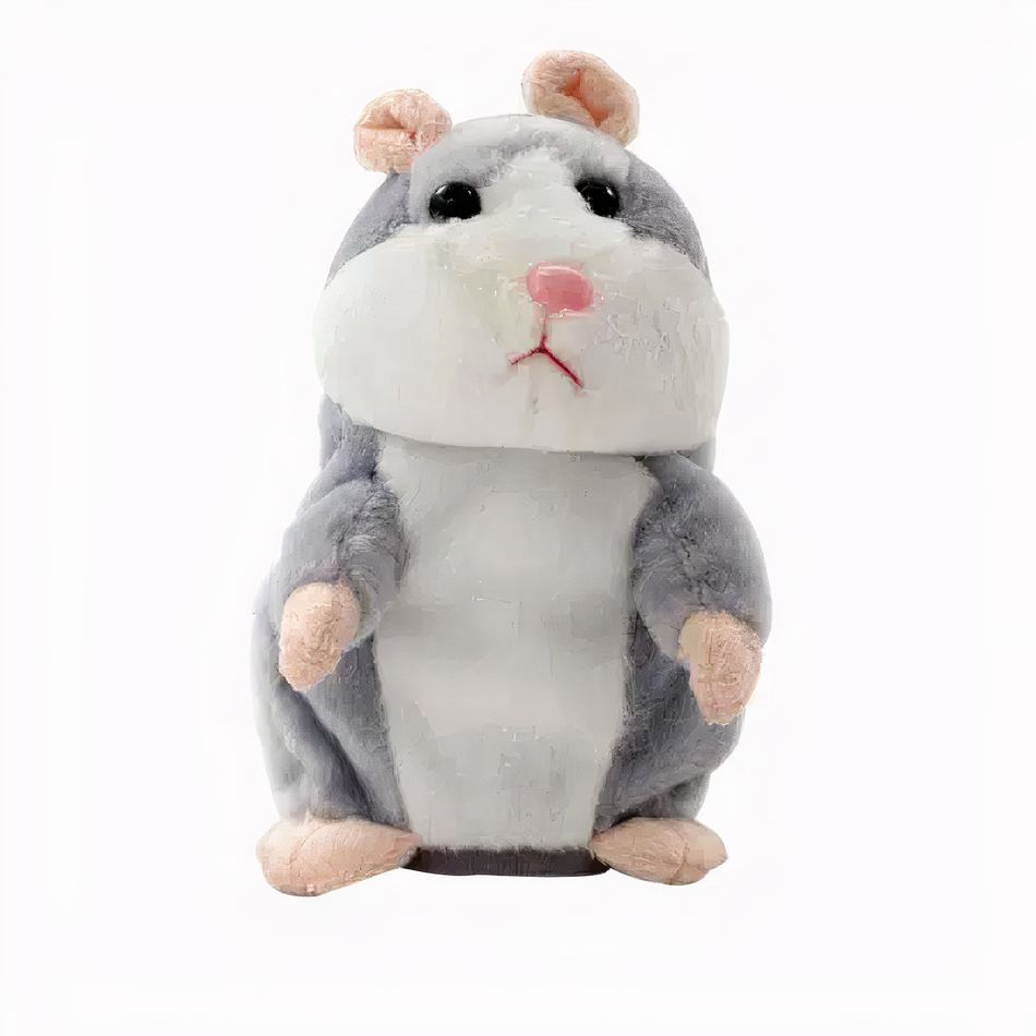 Peluche Hamster gris interactif doux enfant amusant La compagnie de la peluche