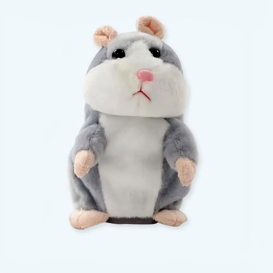 Peluche Hamster gris interactif doux enfant amusant La compagnie de la peluche