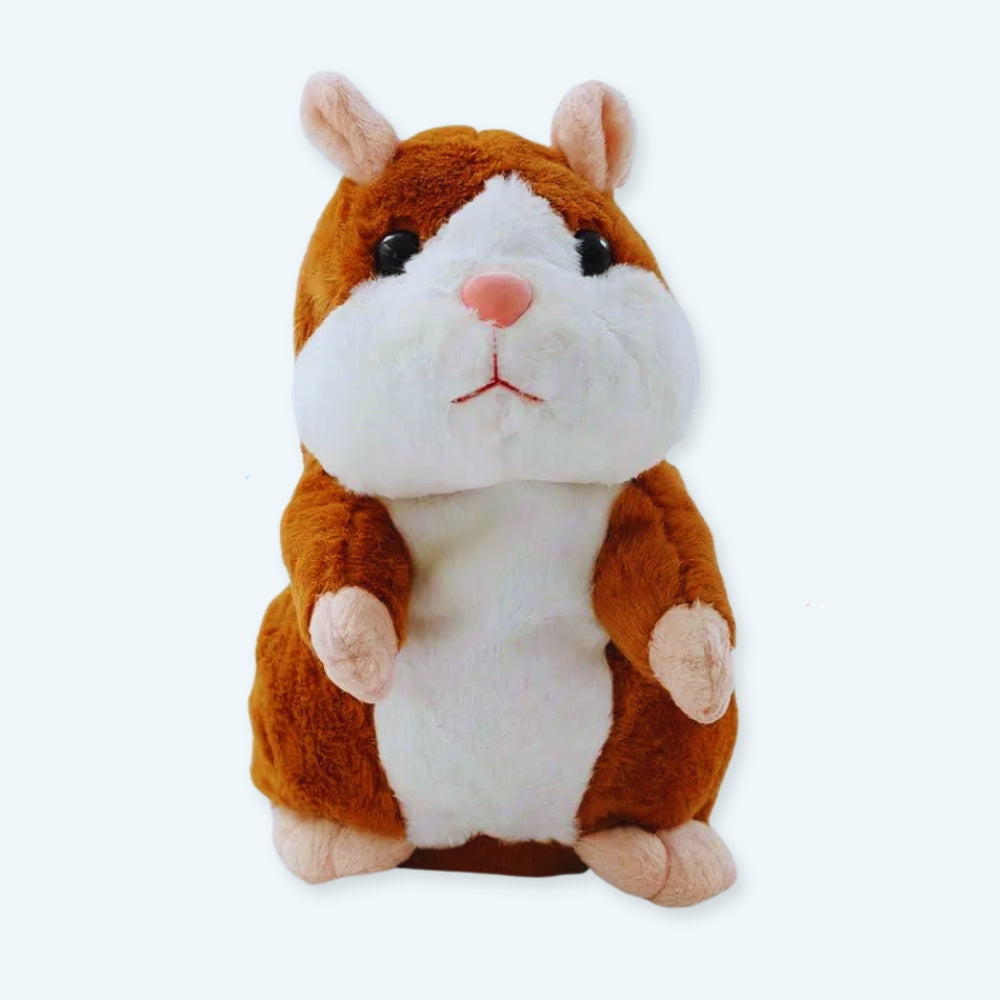 Peluche hamster marron interactif doux enfant La compagnie de la peluche