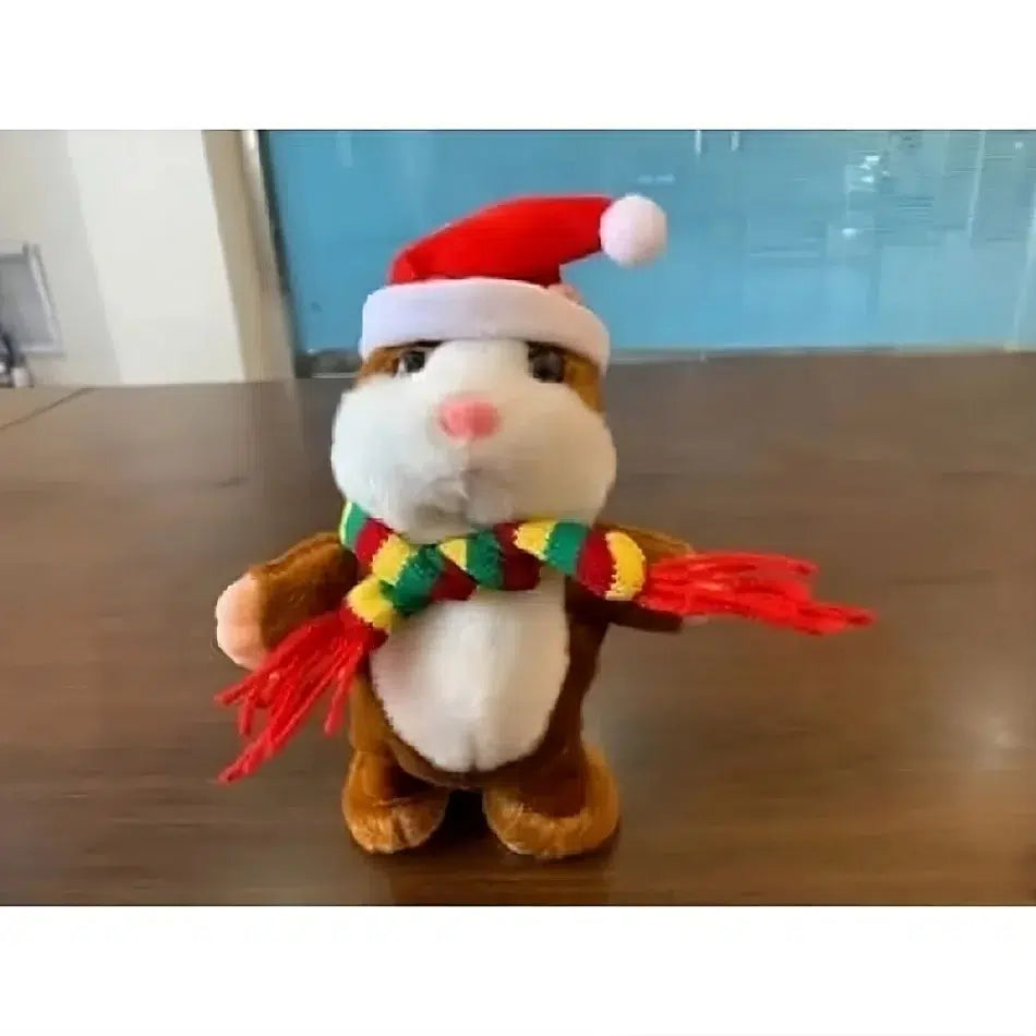 Peluche Hamster Noël interactif doux festif câlin La compagnie de la peluche