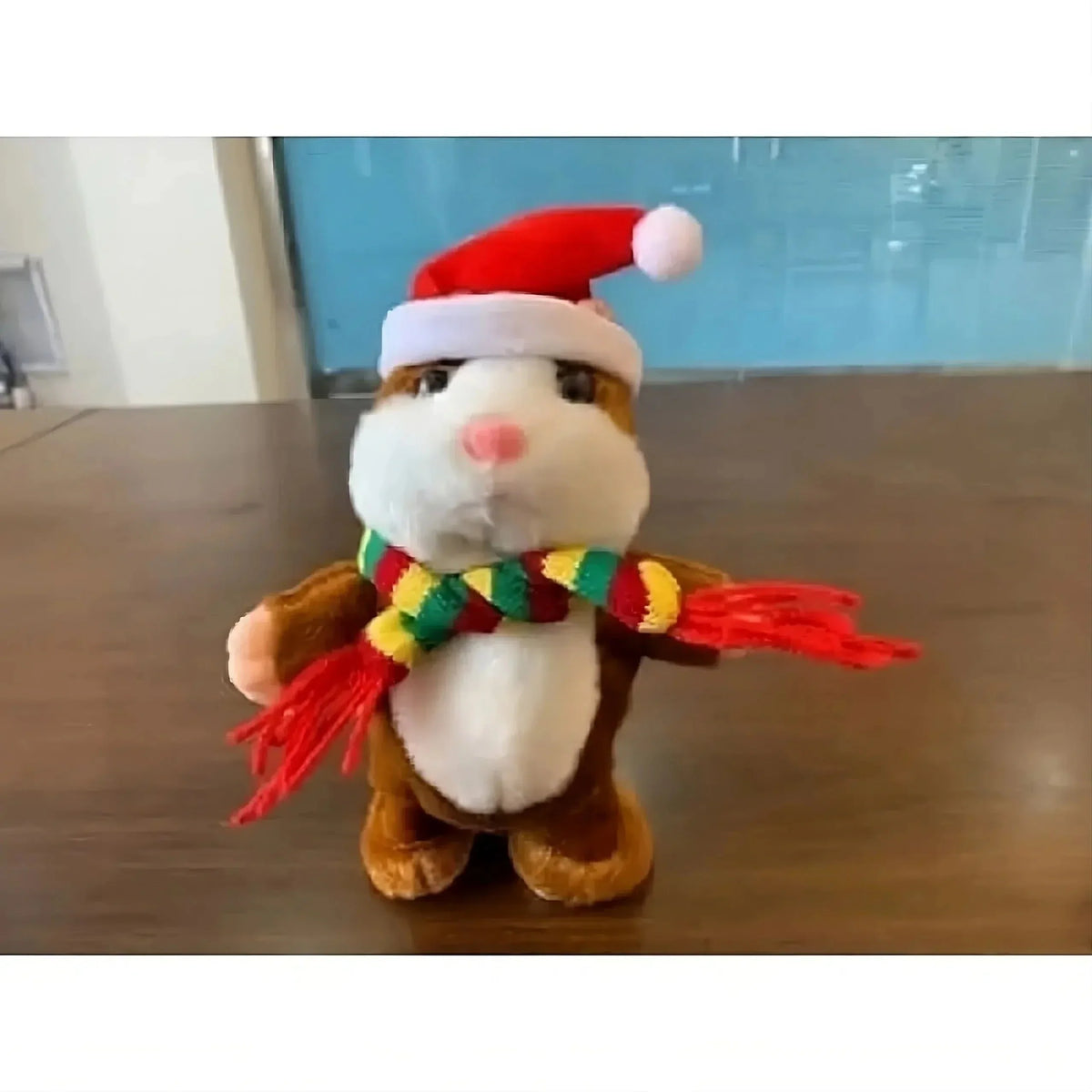 Peluche Hamster Noël interactif doux festif câlin La compagnie de la peluche