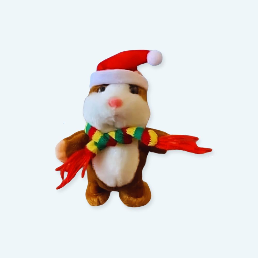 Peluche Hamster Noël interactif doux festif câlin La compagnie de la peluche