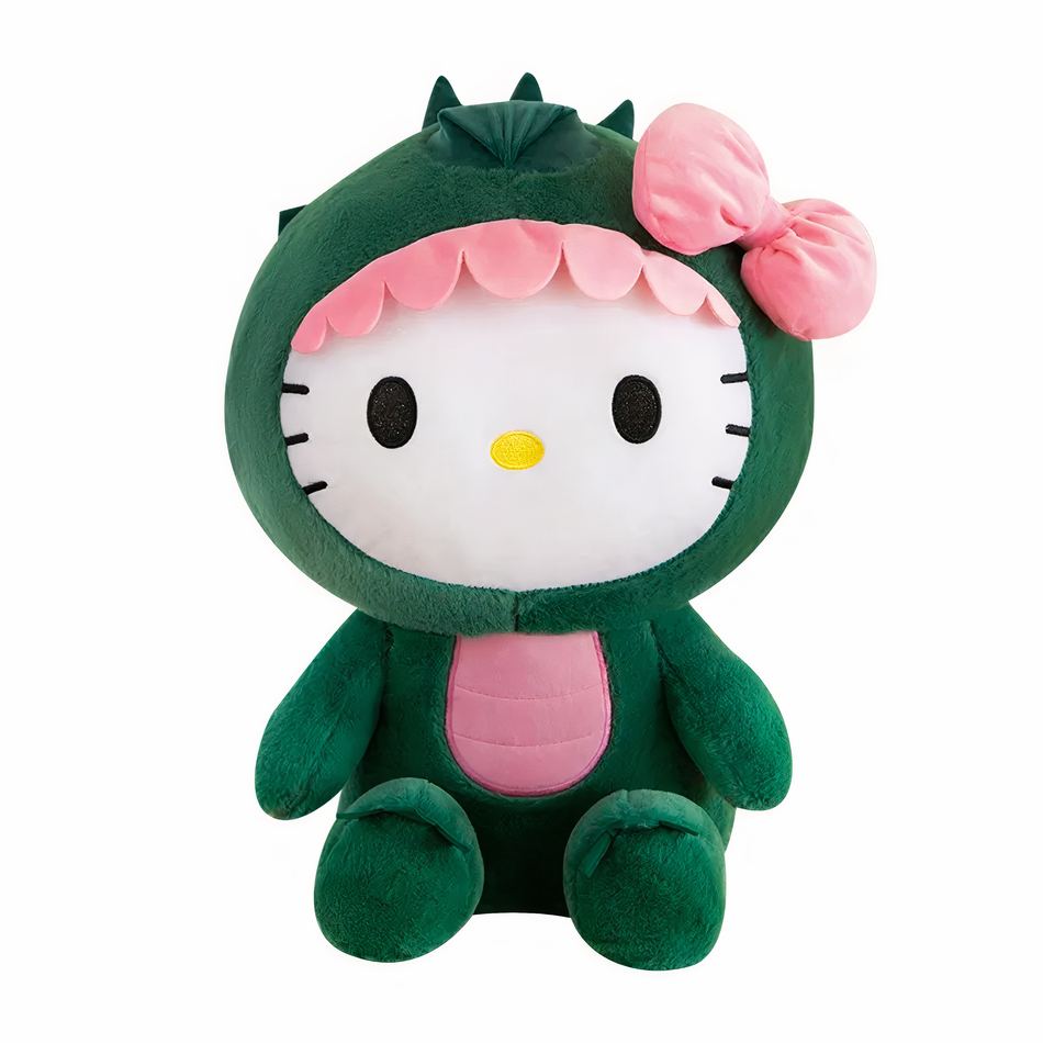 Peluche Hello Kitty dinosaure douce enfant câlin 50-cm La compagnie de la peluche