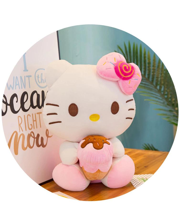 Peluche Hello Kitty douce gourmandise estivale La compagnie de la peluche