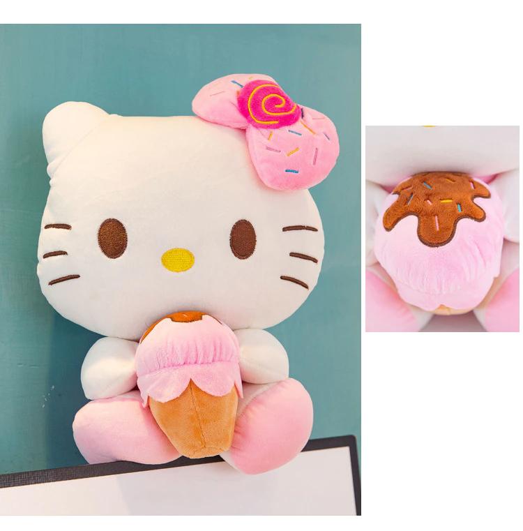 Peluche Hello Kitty douce gourmandise estivale La compagnie de la peluche