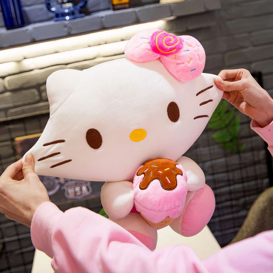 Peluche Hello Kitty douce gourmandise estivale La compagnie de la peluche