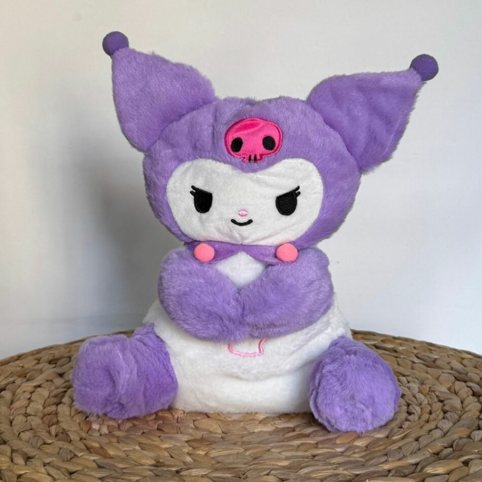 Peluche Hello Kitty Kuromi violet veilleuse douce nuit modele-2 La compagnie de la peluche
