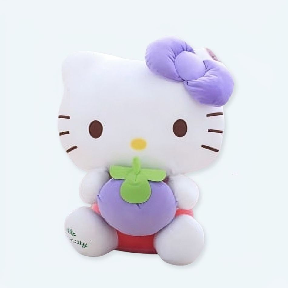 Peluche Hello Kitty myrtille douce câline enfant univers 30cm La compagnie de la peluche