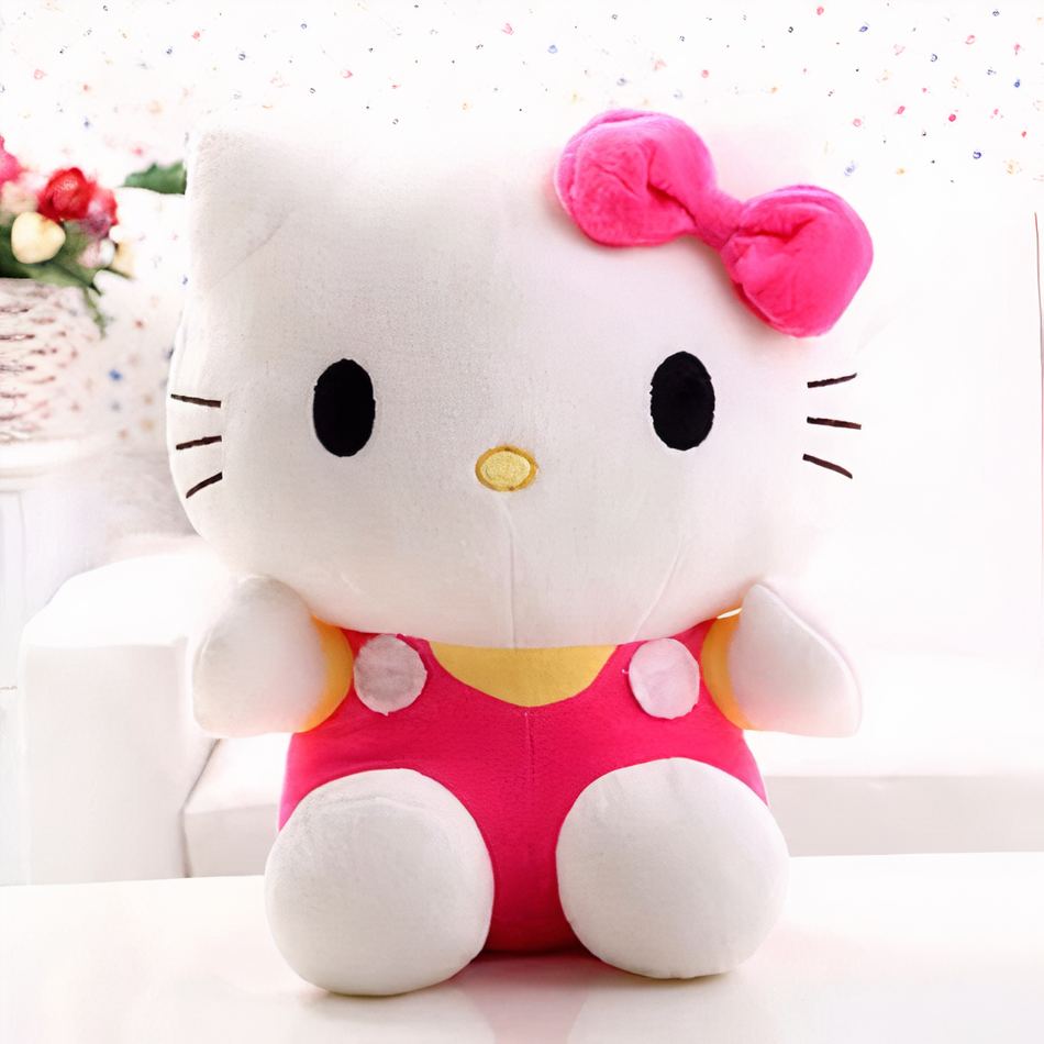 Peluche Hello Kitty rose douce enfant univers kawaii La compagnie de la peluche