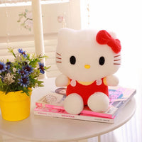 Peluche Hello Kitty rouge douce câline enfant collection La compagnie de la peluche