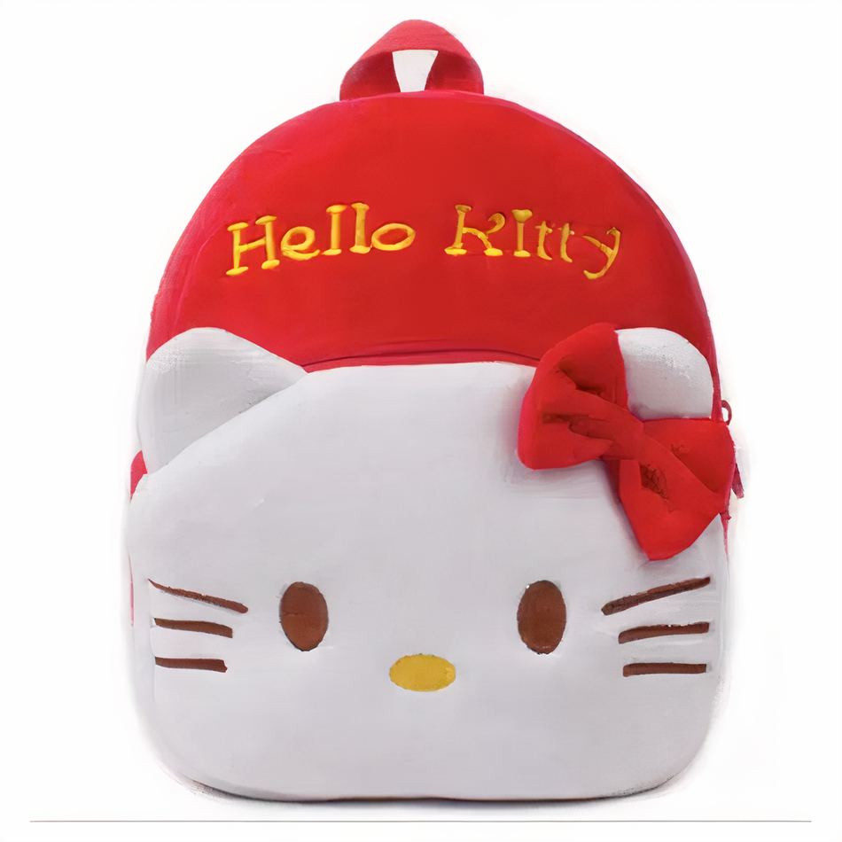 Peluche Hello Kitty rouge sac à dos doux enfant kawaii La compagnie de la peluche