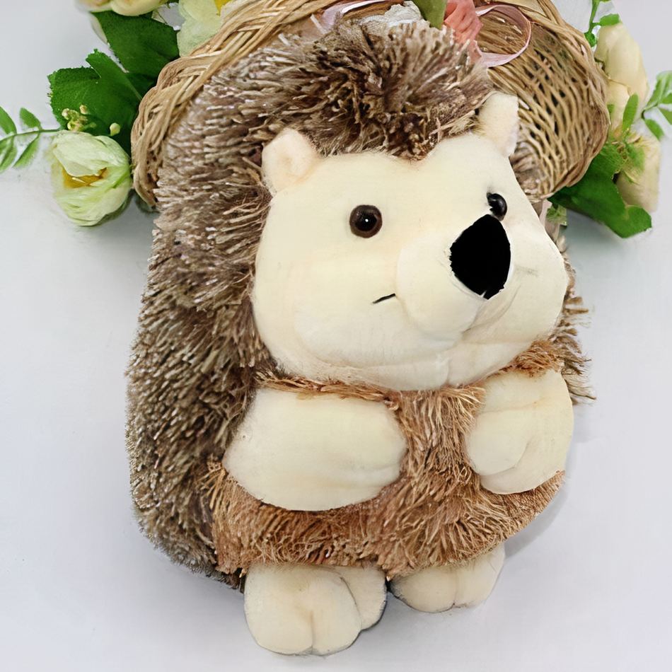 Peluche hérisson doux automne décor chambre enfant La compagnie de la peluche