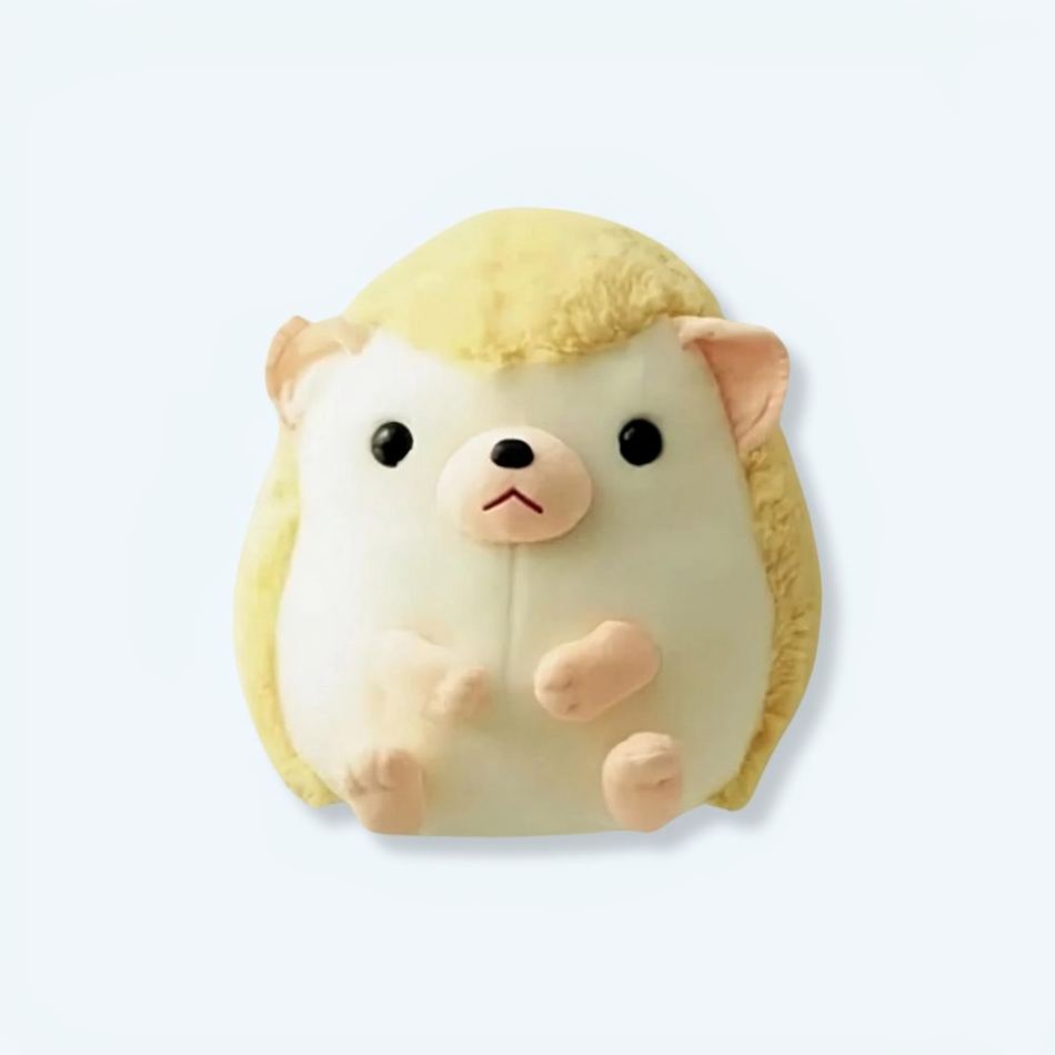 Peluche hérisson jaune doux jouet enfant câlin animal 45cm La compagnie de la peluche