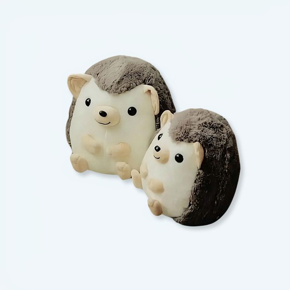 Peluche hérisson marron doux compagnon cocooning chaleureux 45cm La compagnie de la peluche