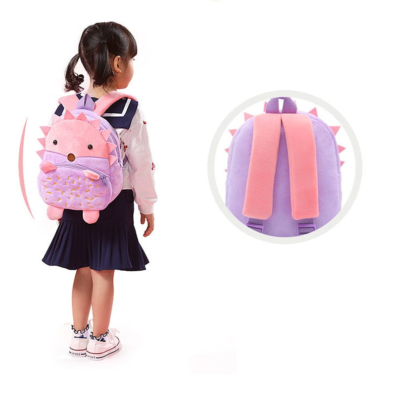 Peluche hérisson sac à dos doux enfant amusant La compagnie de la peluche