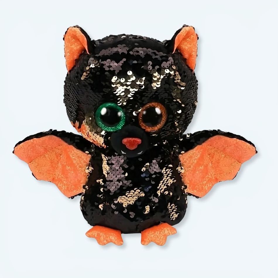Peluche hibou chauve-souris Halloween magique sequin La compagnie de la peluche