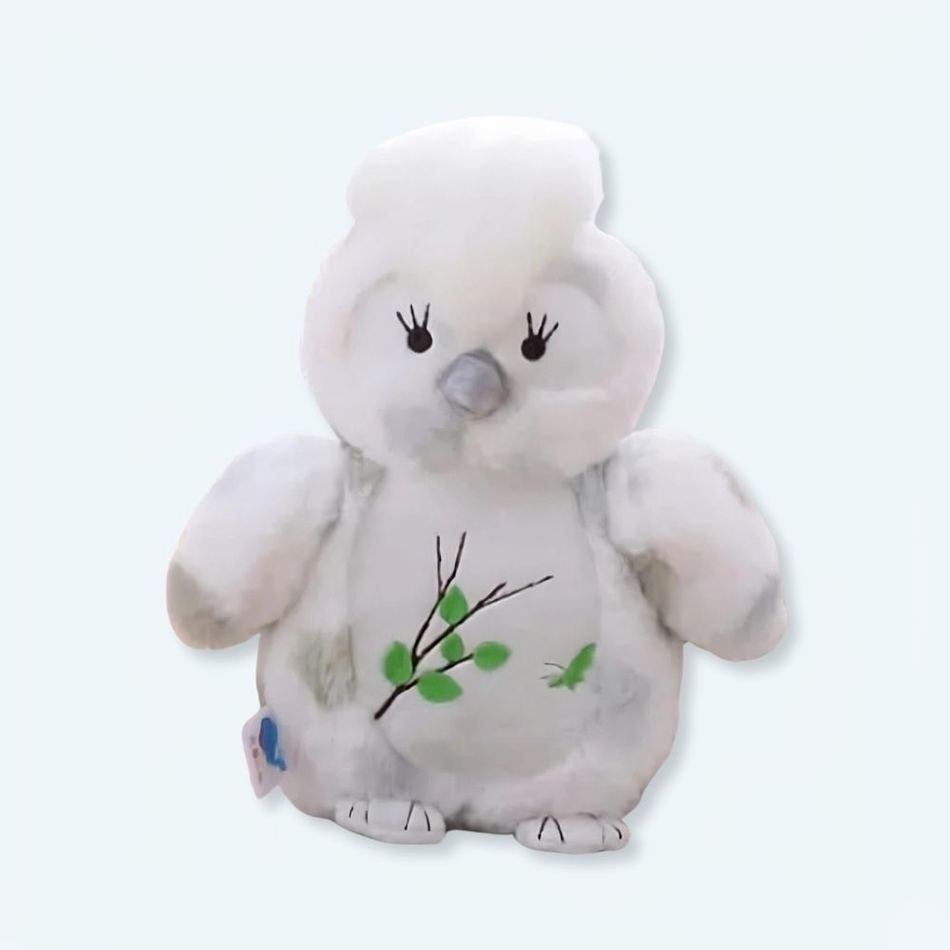 Peluche hibou kawaii doux nocturne enfant décor cozy La compagnie de la peluche