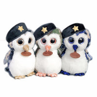 Peluche hibou militaire vert douce et réconfortante La compagnie de la peluche