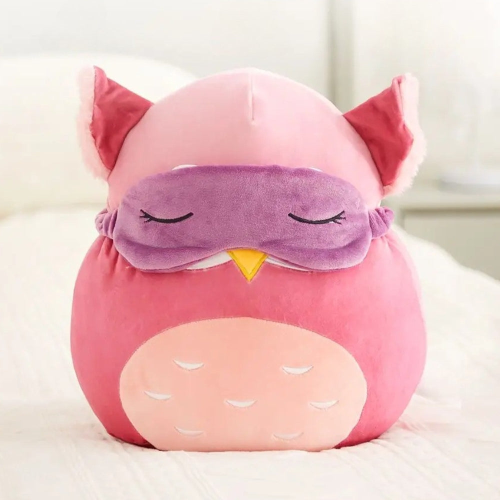 Peluche hibou Squishmallow cosy enfant chambre hiver La compagnie de la peluche