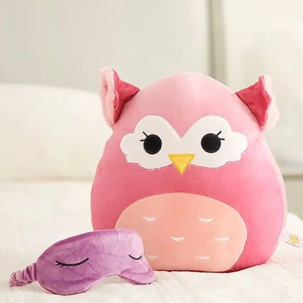 Peluche hibou Squishmallow cosy enfant chambre hiver La compagnie de la peluche