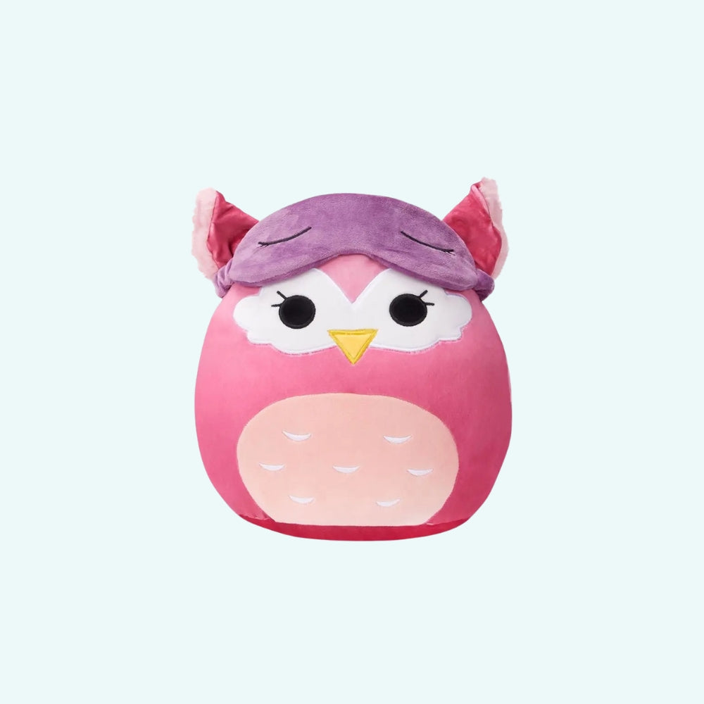 Peluche hibou Squishmallow cosy enfant chambre hiver La compagnie de la peluche