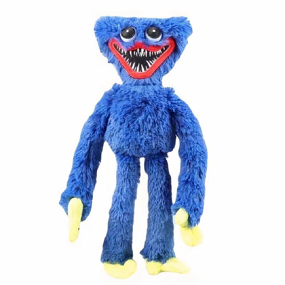Peluche Huggy Wuggy effrayante douce enfant ambiance Halloween bleu La compagnie de la peluche