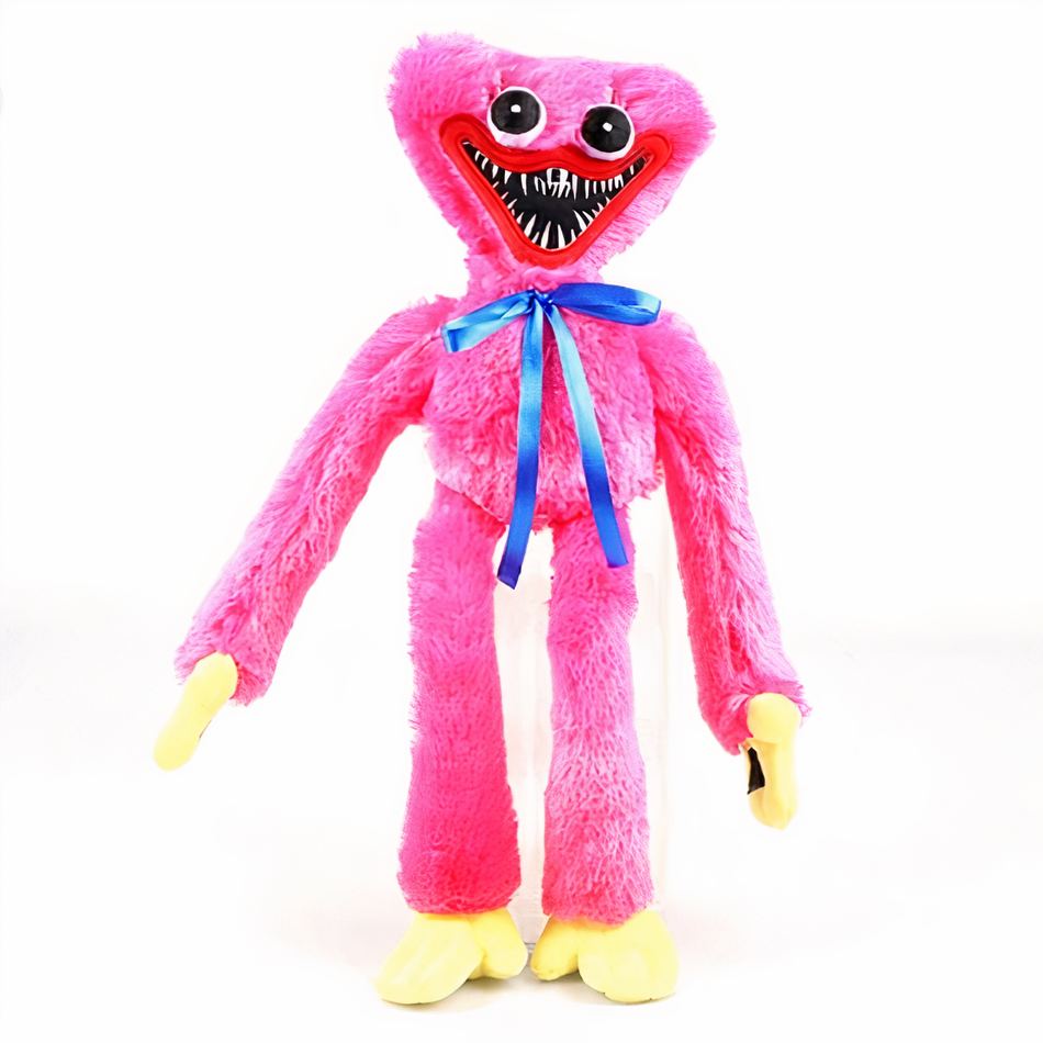 Peluche Huggy Wuggy effrayante douce enfant ambiance Halloween rose La compagnie de la peluche