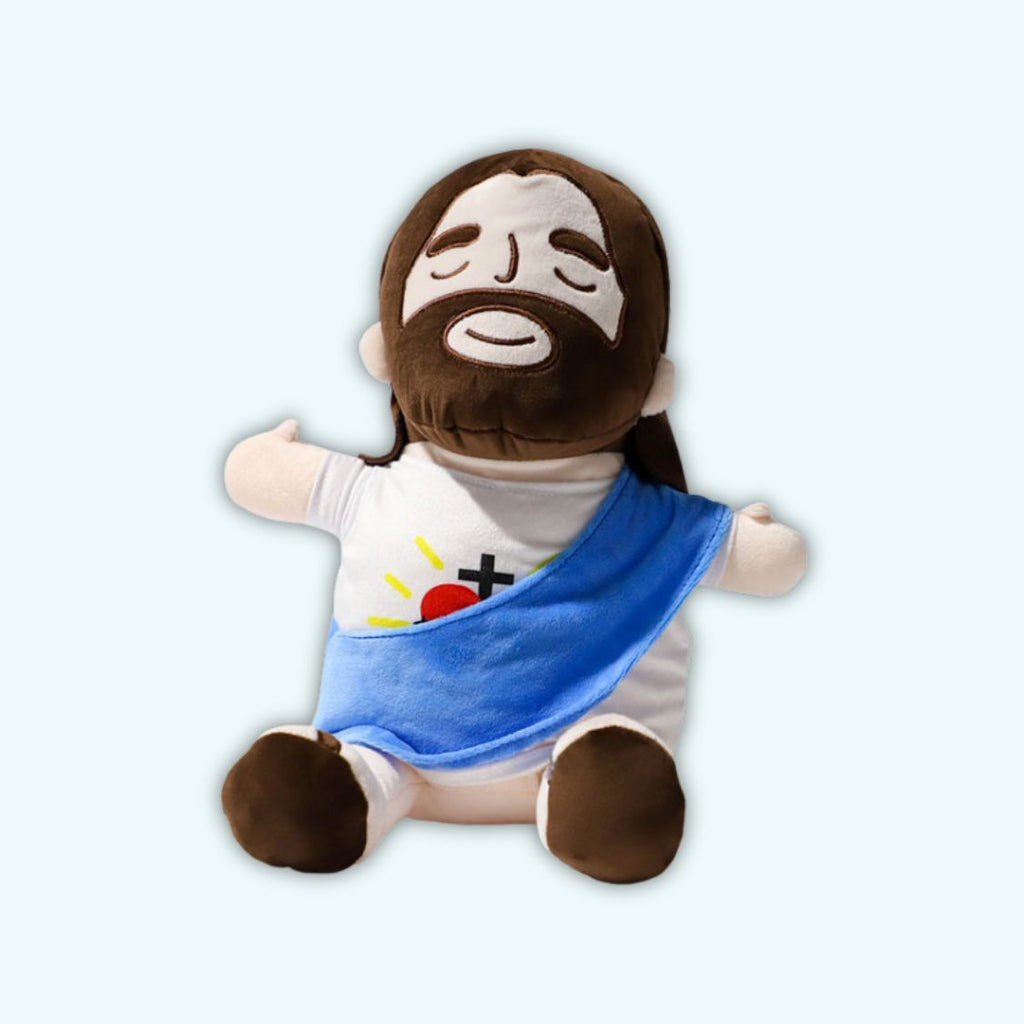 Peluche Jésus douce tissu respirant apaisant nuit La compagnie de la peluche