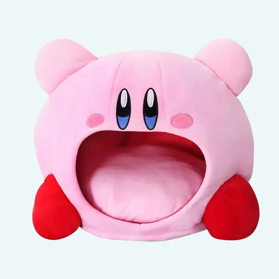 Peluche Kirby bouche ouverte douceur chambre enfant La compagnie de la peluche