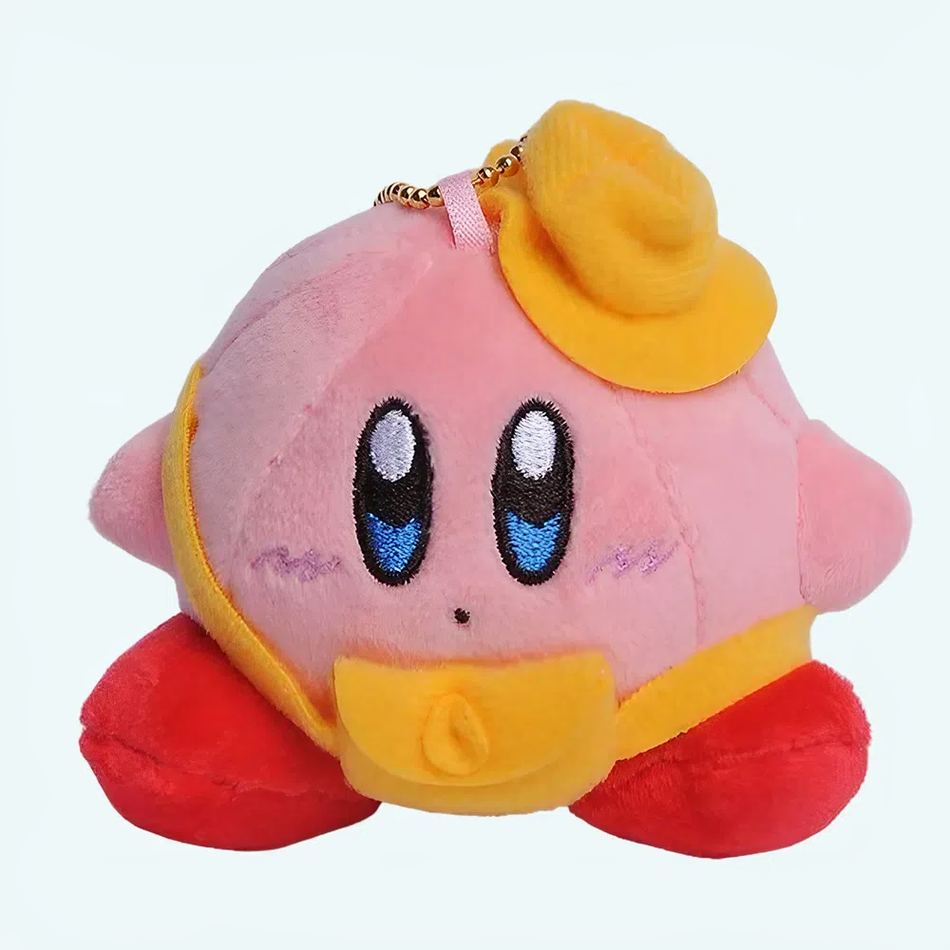Peluche Kirby casquette jaune mignon doux collection gaming La compagnie de la peluche