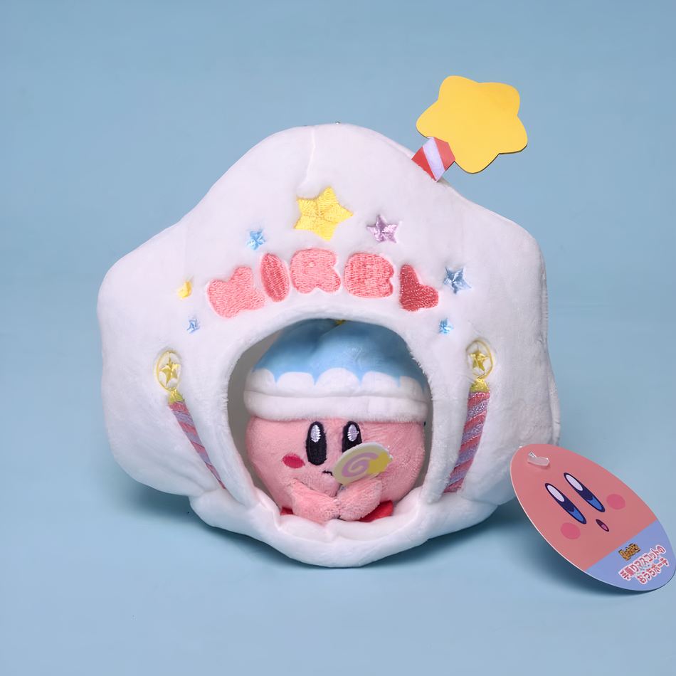 Peluche Kirby étoile blanche douce et câline enfant La compagnie de la peluche
