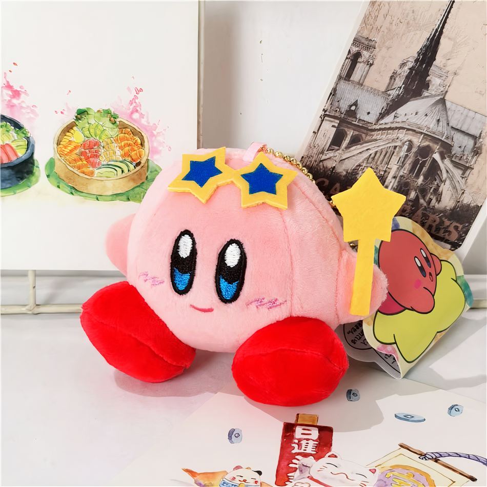 Peluche Kirby étoilée douce univers magique enfant La compagnie de la peluche