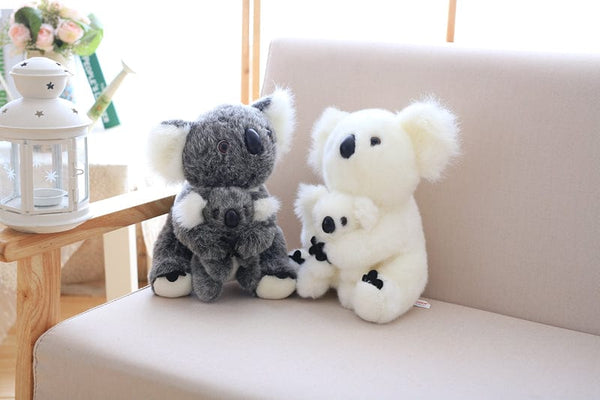 Peluche koala avec son bébé