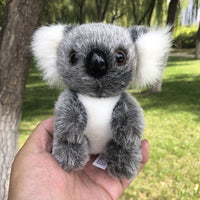 Peluche koala doux poilu câlin pour enfants noir / 12cm La compagnie de la peluche