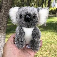 Peluche koala doux poilu câlin pour enfants noir / 16cm La compagnie de la peluche