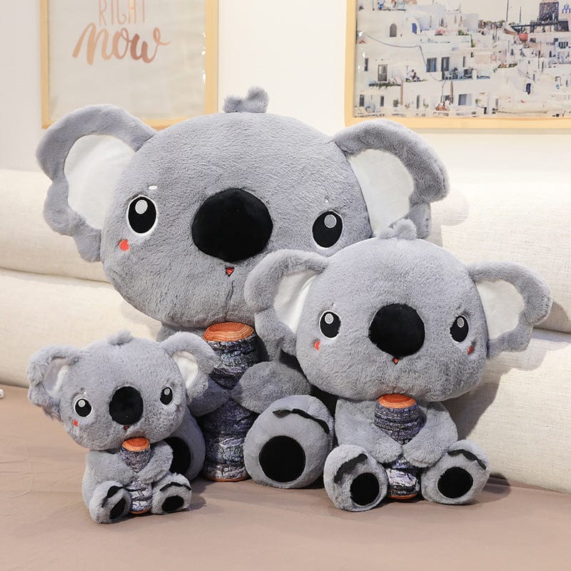 Peluche koala gris avec un gros nez 30cm