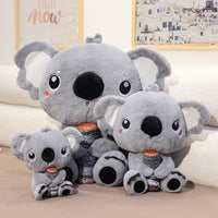 Peluche koala gris avec un gros nez 30cm