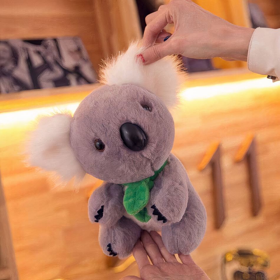 Peluche koala gris blanc douce câline enfant jouet 18cm / gris La compagnie de la peluche