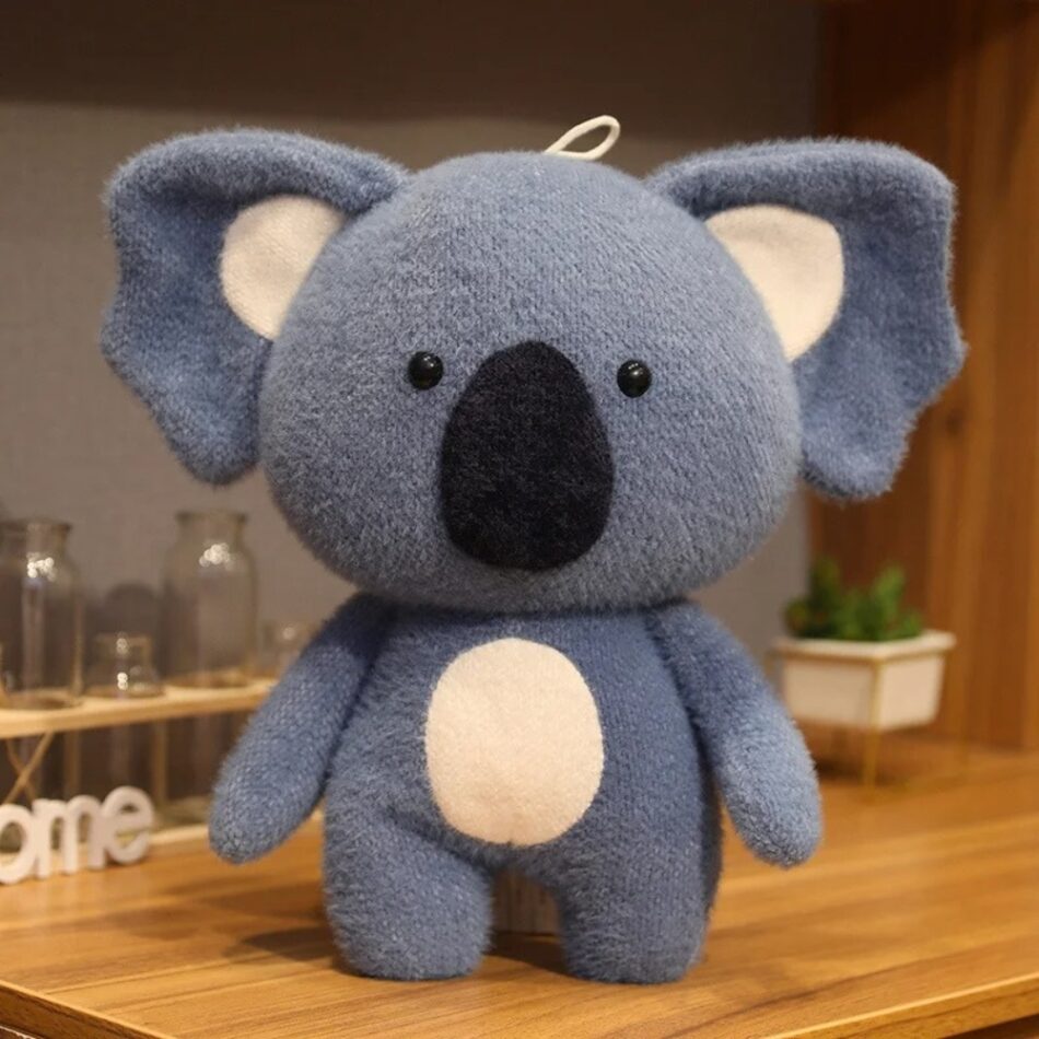 Peluche koala laine douce câlin enfant écologique 25-cm / Gris foncé La compagnie de la peluche