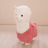Peluche lama alpaga blanc doux câlin enfant chambre La compagnie de la peluche