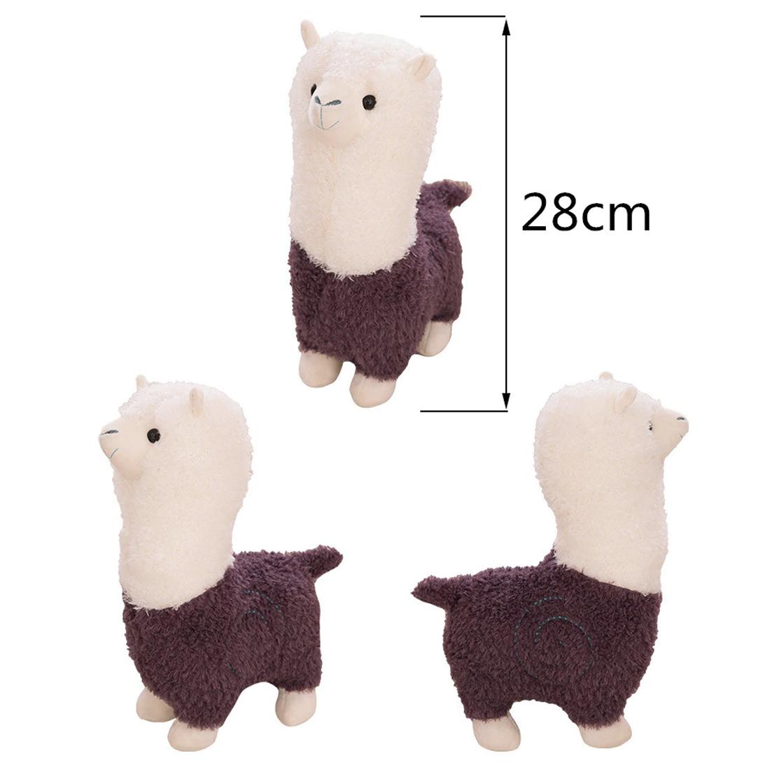 Peluche lama alpaga violet doux et câlin enfant La compagnie de la peluche