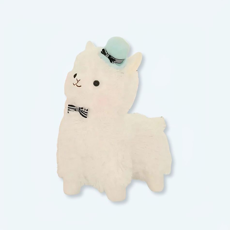 Peluche Lama bleu câlin doux enfant décoration chambre 35cm La compagnie de la peluche